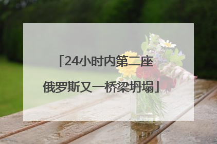 24小时内第二座 俄罗斯又一桥梁坍塌
