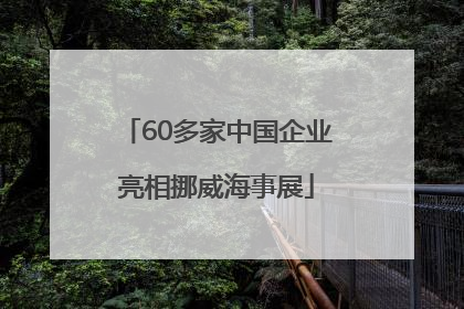 60多家中国企业亮相挪威海事展