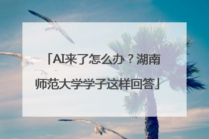 AI来了怎么办？湖南师范大学学子这样回答